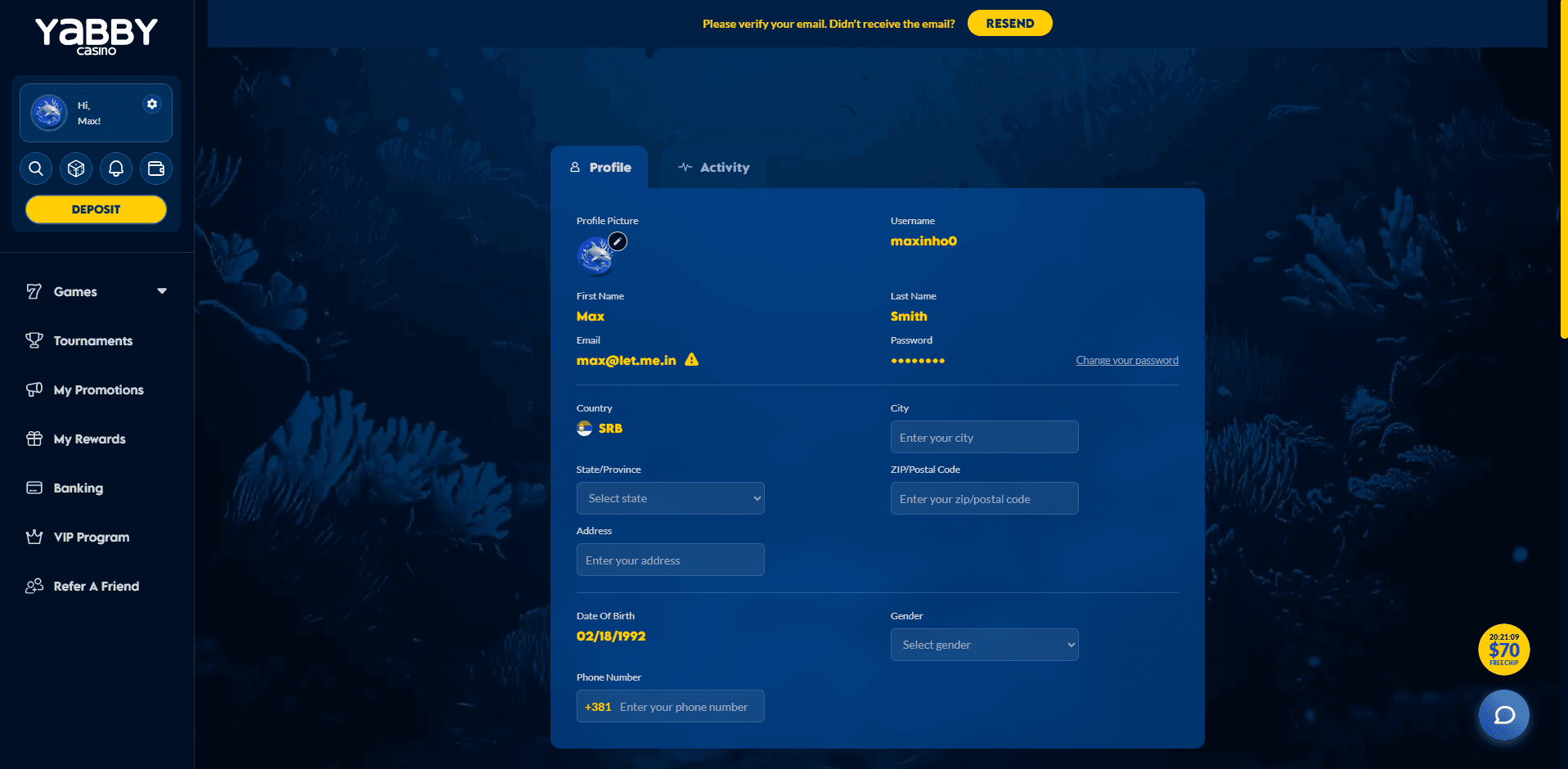 My Account