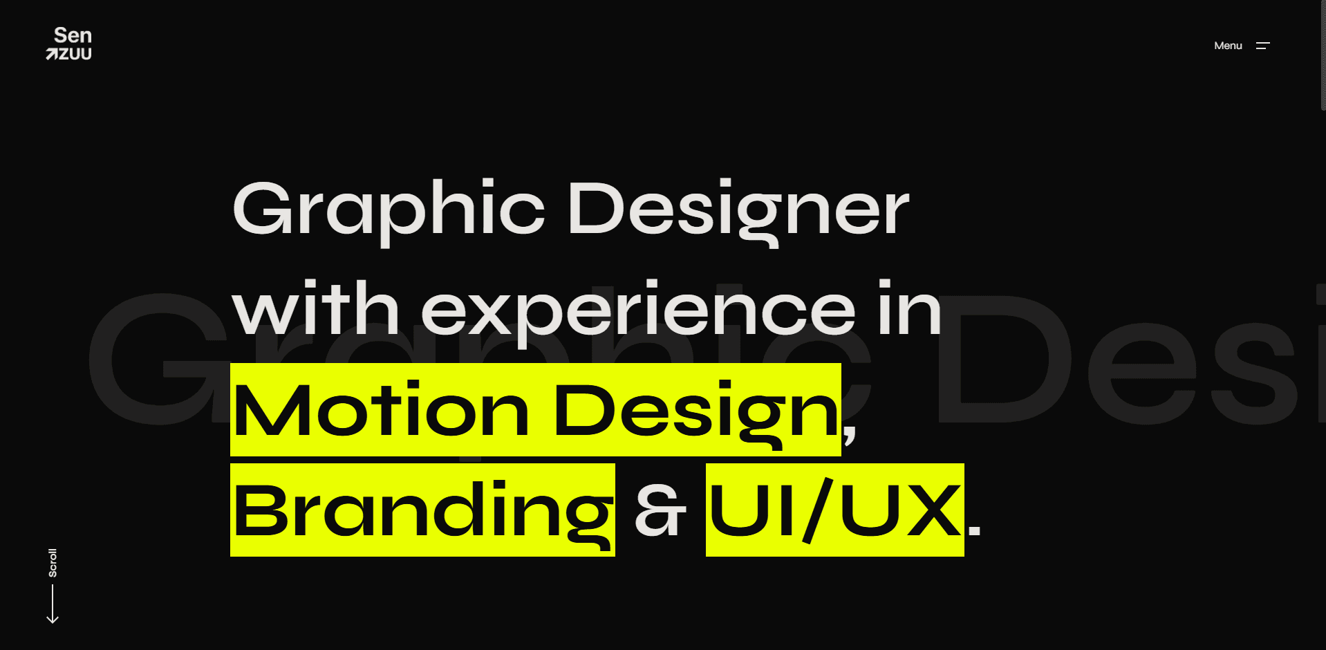 Sentzuu — Personal Portfolio Website
